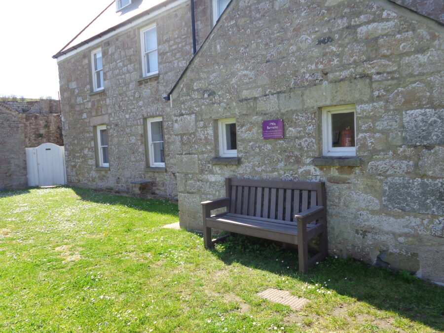 Barracks built at the Roman fort in the 1790s. This stone building was remodelled in 1906 for use as married quarters for army families.